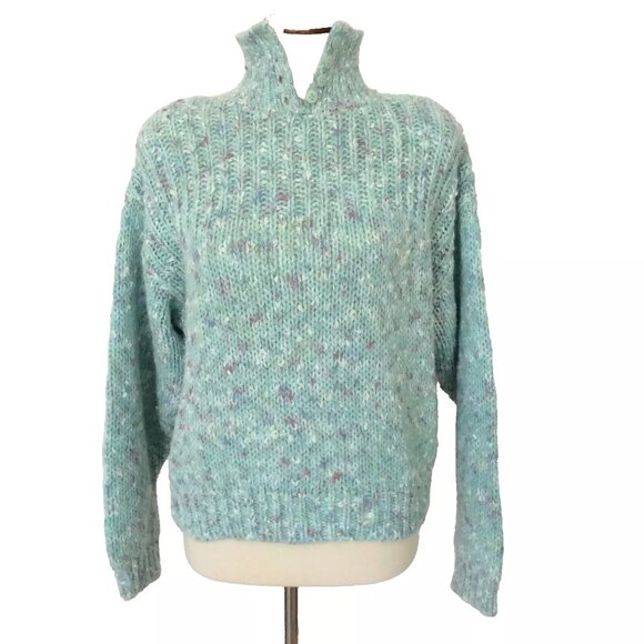 DD Sloane Women's Knit Sweater Seafoam Green Size Medium - Picture 1 of 7